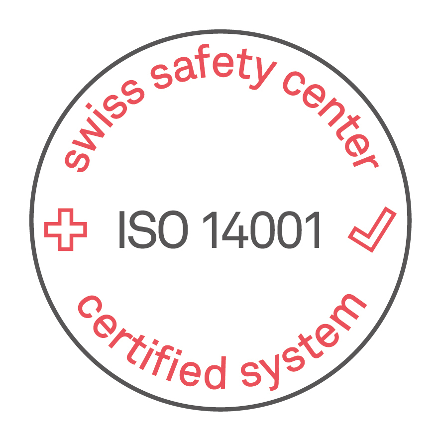 ISO 14001 Logo Swiss Safety Center